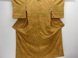 霞取りに花模様小紋着物